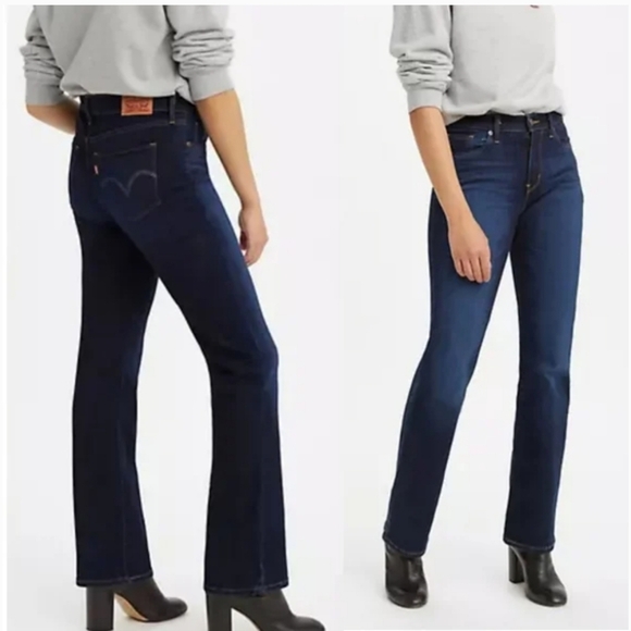 Levis 526 Slender Bootcut Jeans RARE Back Pocket Sustainable Western Womens - Picture 1 of 16